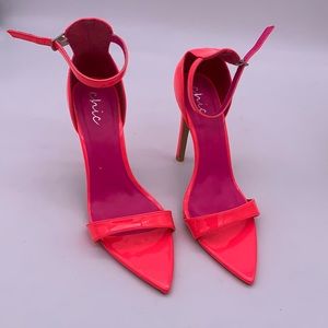 Pink Neon fashion nova heels